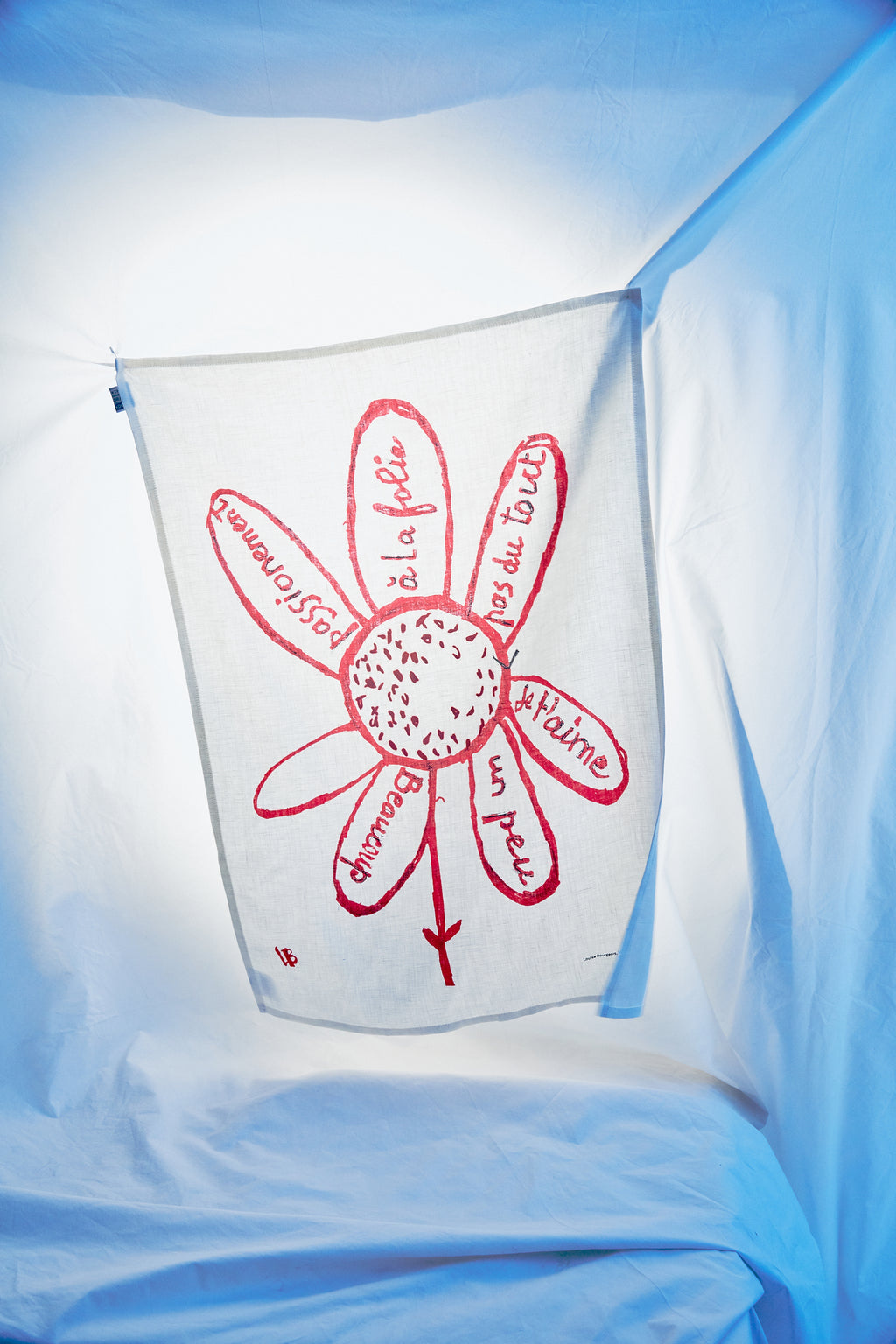 Virtues theologales Linen Tea Towel by Louise Bourgeois x Third Drawer Down