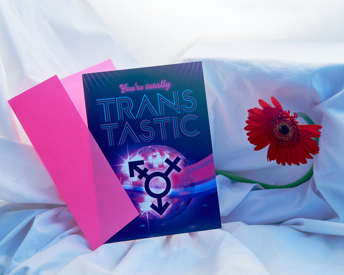 TRANS TASTIC QUEER GREETING CARD BY KWEER CARDS