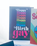 HAPPY BIRTHGAY GREETING CARD BY KWEER CARDS