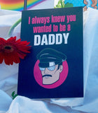 GAY DADDY GREETING CARD BY KWEER CARDS