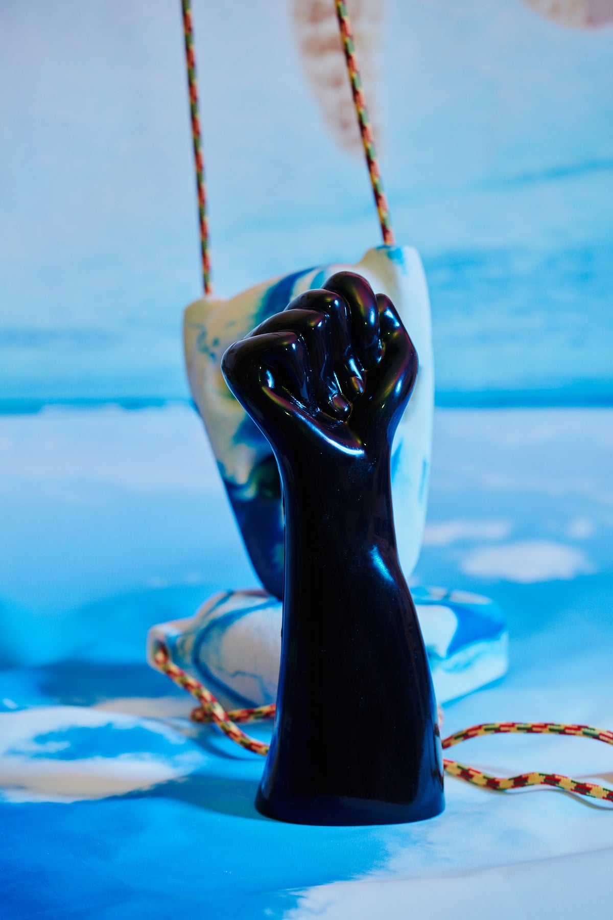 Rise Up Black PVC Fist by Master Series