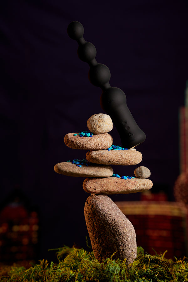 Deluxe Voodoo Beads 10X Silicone Anal Beads Vibrator by Master Series