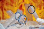 OptiMALE 3 C-Ring Set Silicone Cock Ring Thin (3 Piece Kit) - Slate