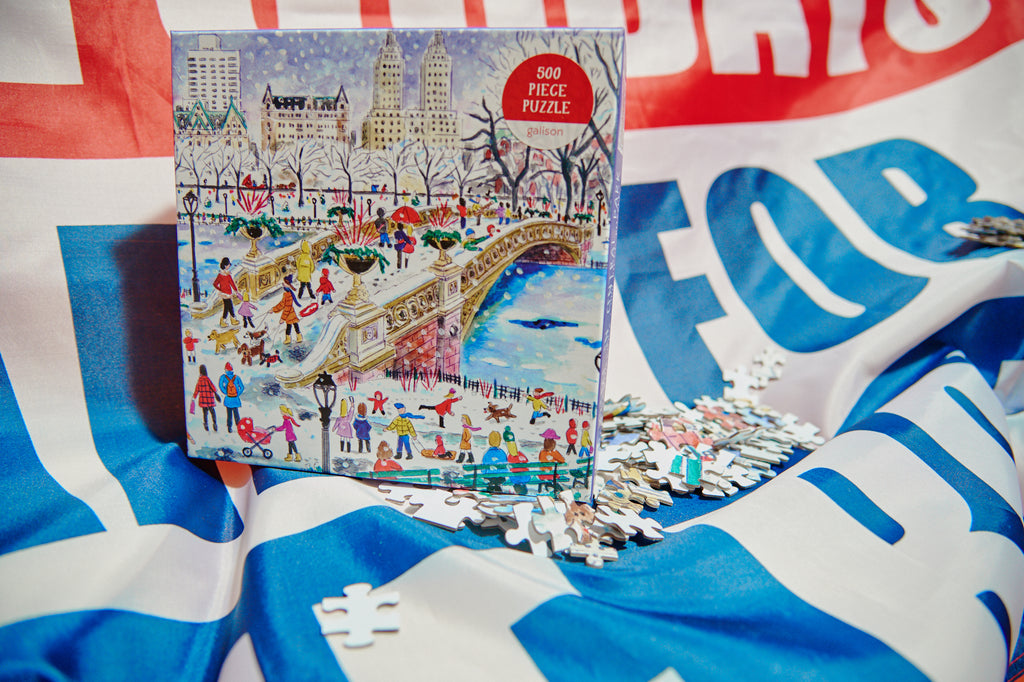 Michael Storrings Bow Bridge In Central Park 500 Piece Jigsaw Puzzle