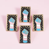 Trans Resist Pin by Gaypin'