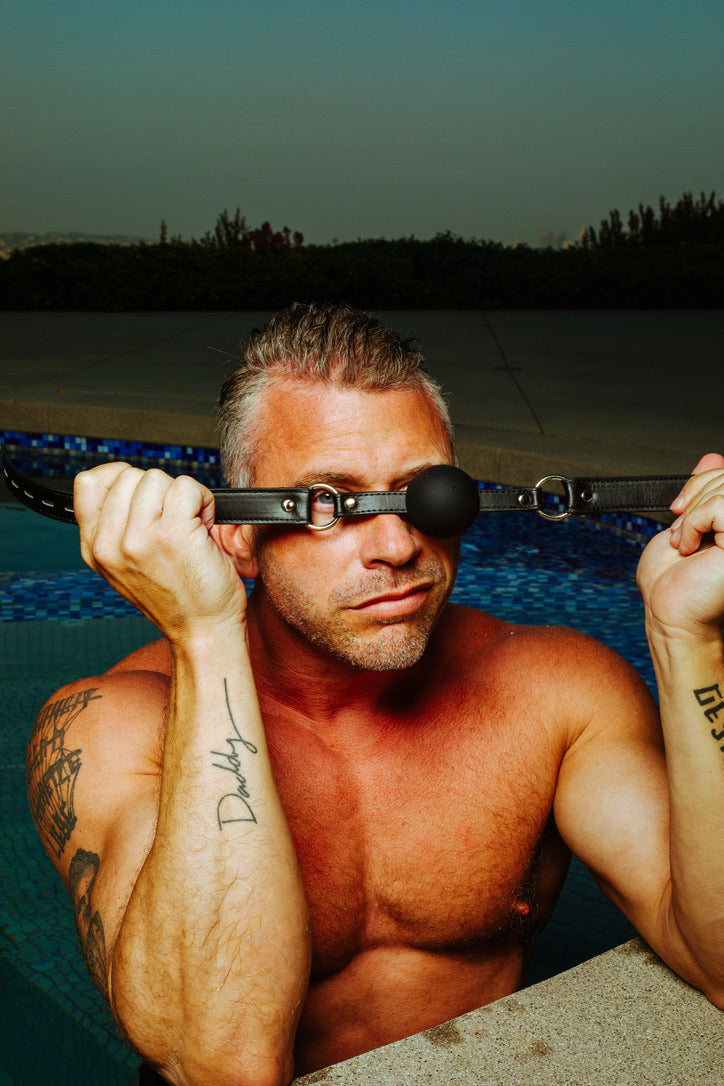 XL 2 Inch Silicone Ball Gag  by Strict Leather