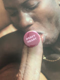 Heavy Heart Button by Word for Word Factory