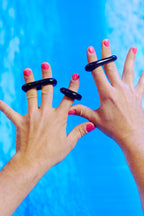 Oxballs Ringer Donut Cockring 3 Pack Black