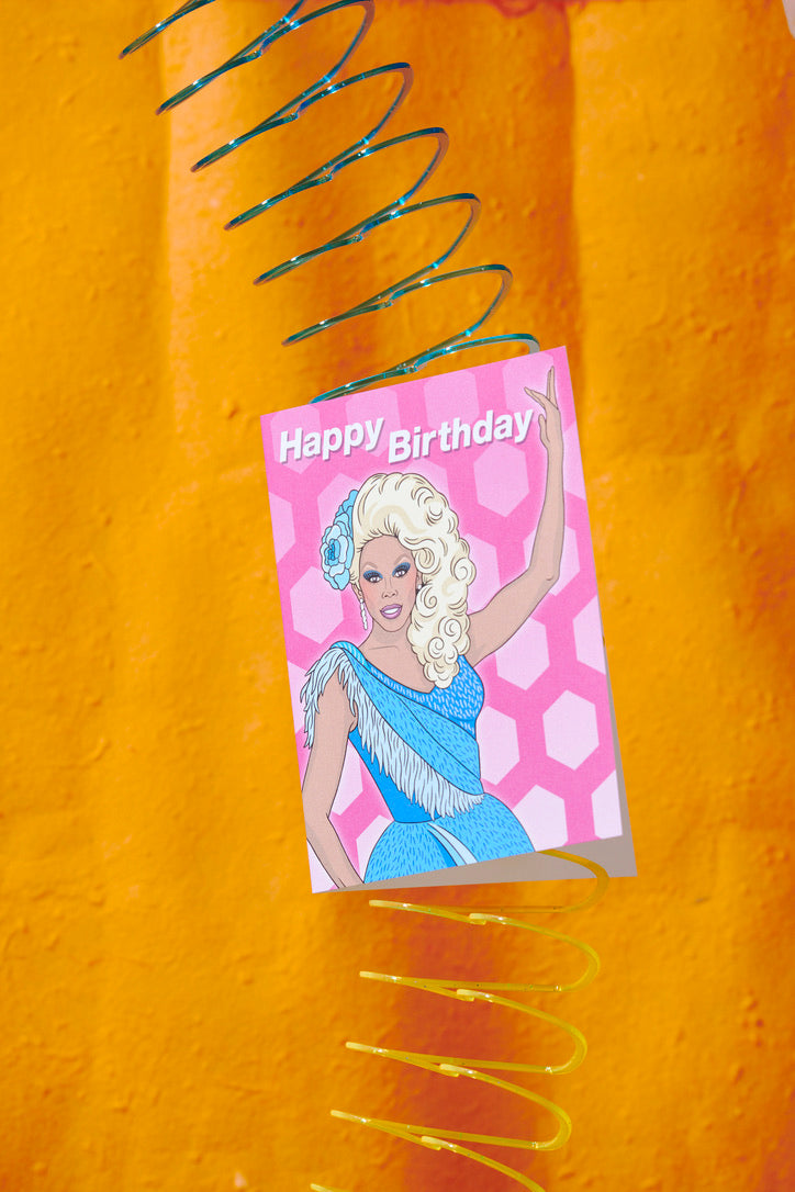 RuPaul Happy Birthday GREETING CARD