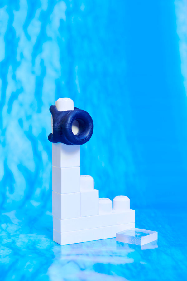 Oxballs Tri-Squeeze Silicone 3-Ring Ball Stretching Sling - Black