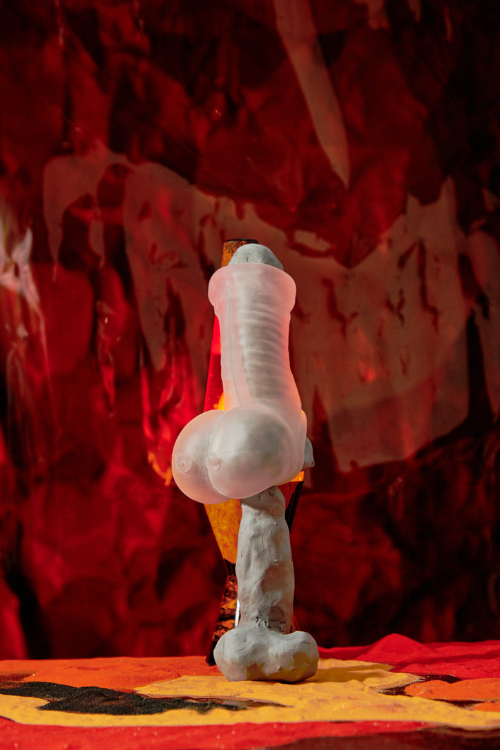 Oxballs Sackjack Wearable Textured Jackoff Sheath Clear