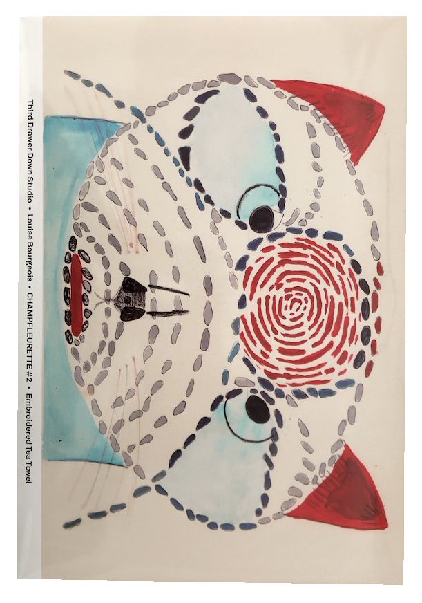 Champfleurette #2 Tea Towel by Louise Bourgeois x Third Drawer Down