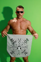 Tom of Finland Bandana by Peachy Kings Gray