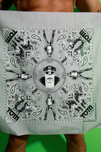 Tom of Finland Bandana by Peachy Kings Gray