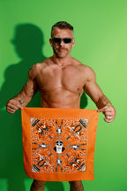 Tom of Finland Bandana by Peachy Kings Orange