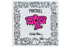 KEITH HARING BAT DEMON PIN - PINK