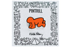 KEITH HARING RADIANT BABY PIN - ORANGE