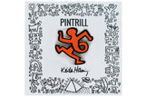 KEITH HARING TWIST MAN PIN - ORANGE