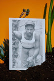 TOM OF FINLAND THE DARKROOM EXHIBITION POSTCARD (model in a-shirt and jeans)