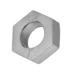 Silver Hex Heavy Duty Cock Ring / Ball Stretcher