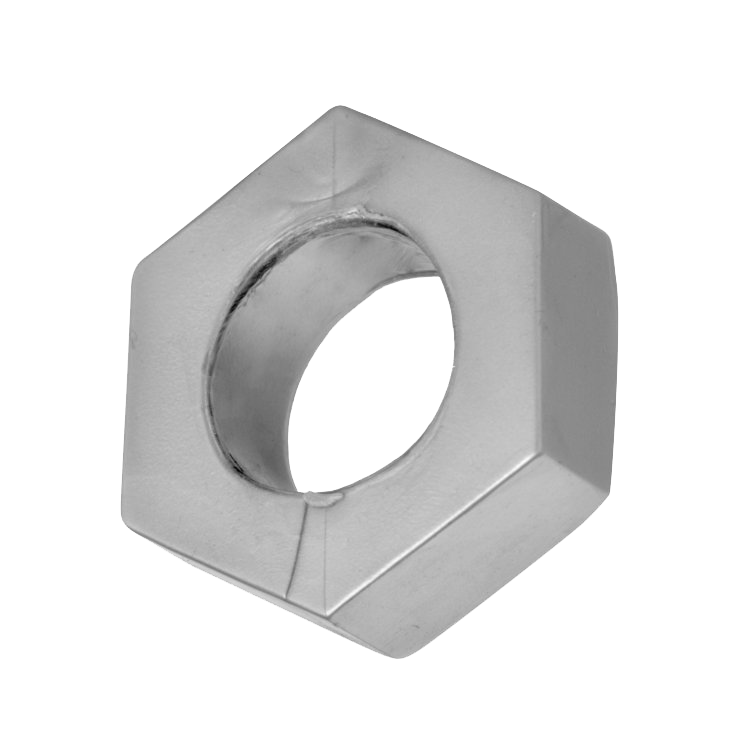Silver Hex Heavy Duty Cock Ring / Ball Stretcher