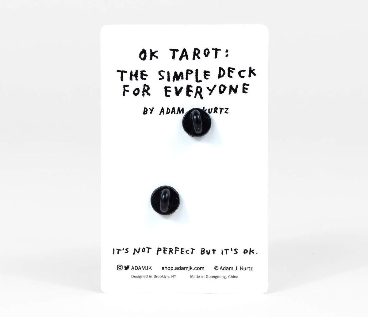 OK TAROT ENAMEL PIN SET BY ADAM J. KURTZ