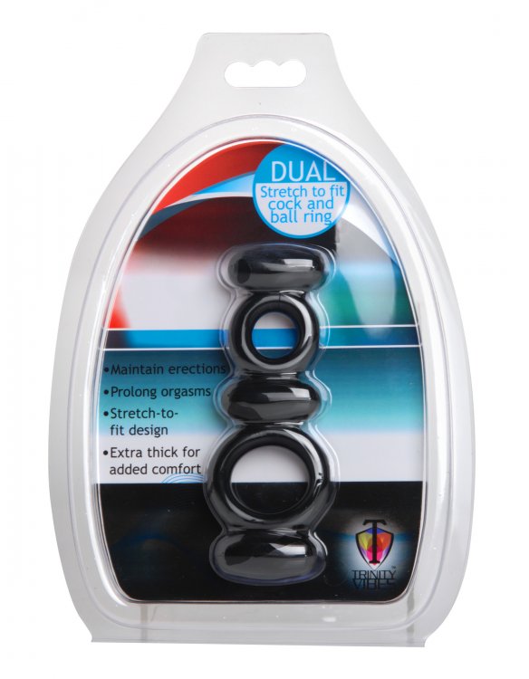 Dual Stretch To Fit Cock and Ball Ring