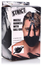 Mouth Harness with Ball Gag  by Strict Leather