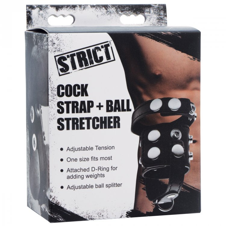 Cock Strap and Ball Stretcher  by Strict Leather