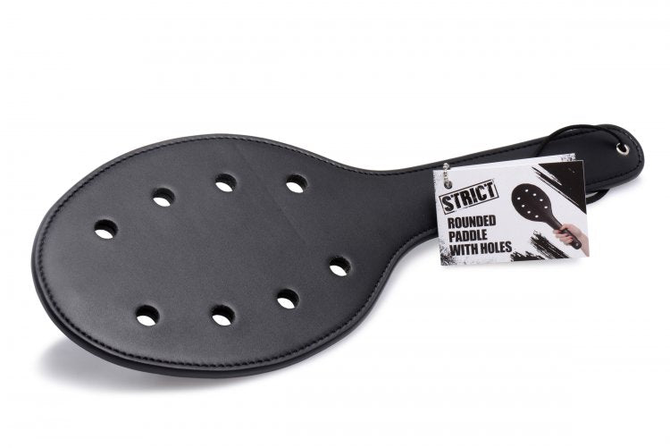 Deluxe Rounded Paddle with Holes  by Strict Leather
