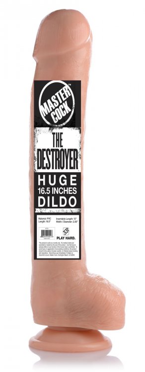 The Destroyer 16.5 Inch Dildo Flesh