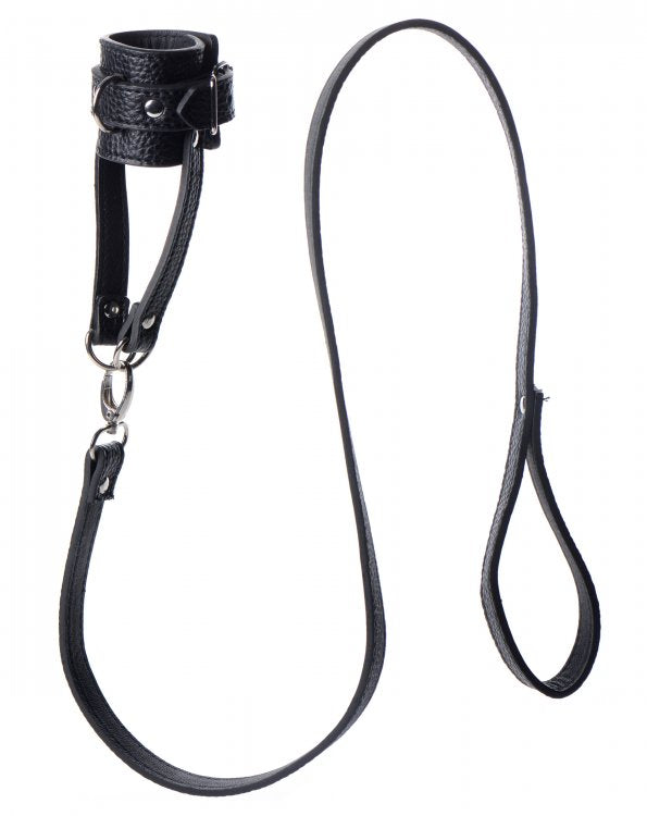 Ball Stretcher With Leash  by Strict Leather