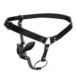 Male Cock Ring Harness with Silicone Anal Plug  by Strict Leather