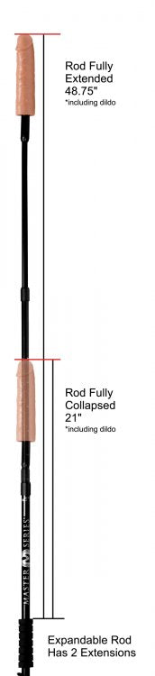 Dick Stick Expandable Dildo Rod by Master Series