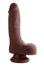 7 Inch Ultra Real Dual Layer Suction Cup Dildo by USA Cocks - Dark Skin Tone