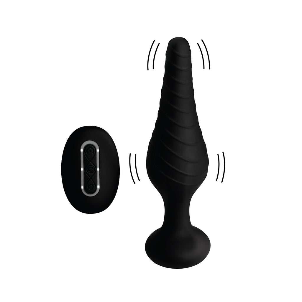 Under Control Silicone Vibrating Anal Plug with Remote Control