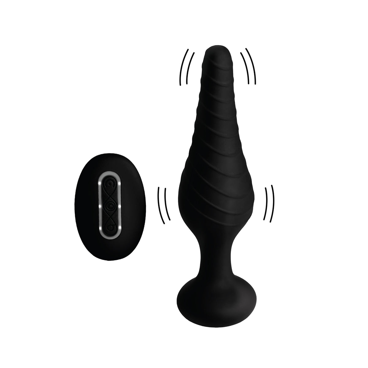Under Control Silicone Vibrating Anal Plug with Remote Control