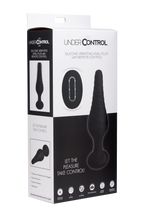 Under Control Silicone Vibrating Anal Plug with Remote Control