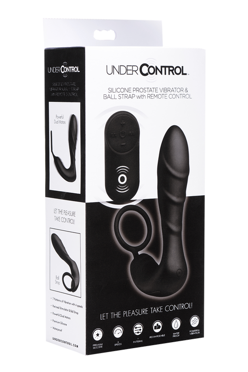 Under Control Silicone Prostate Vibrator & Strap with Remote Control