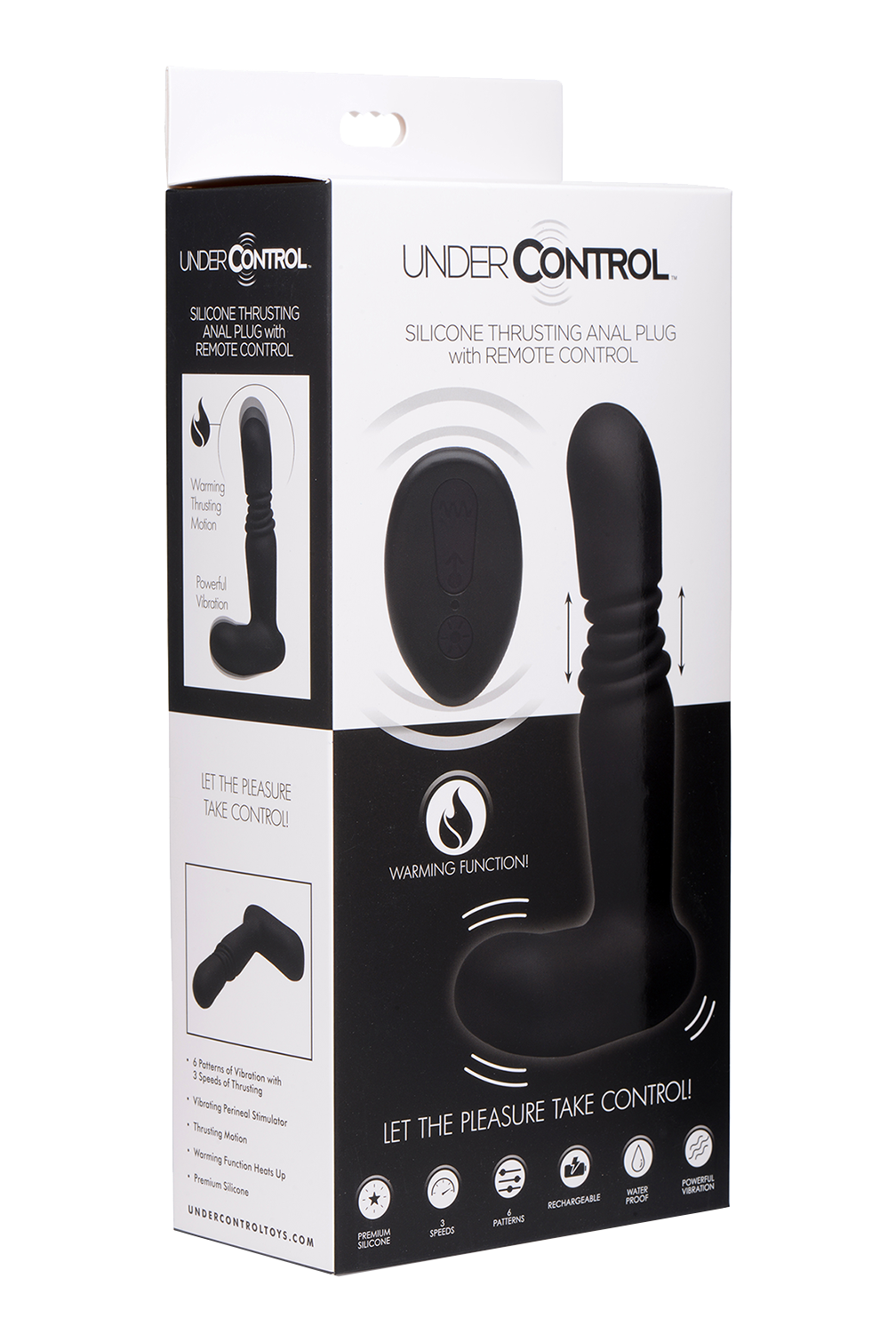 Under Control Silicone Thrusting Anal Plug with Remote Control