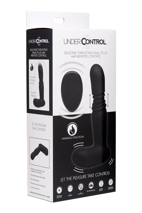 Under Control Silicone Thrusting Anal Plug with Remote Control