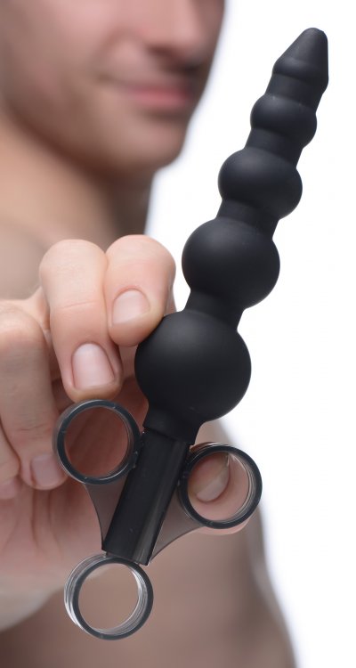 Silicone Graduated Beads Lube Launcher