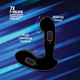 ALPHA PRO 7X P-MILKER Silicone Prostate Stimulator with Milking Bead