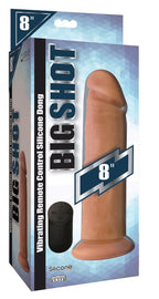 Big Shot Vibrating Silicone Dildo - 8 Inch