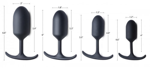 Heavy Hitters Premium Silicone Weighted Anal Plug: S-XL