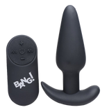 BANG Remote Control 21X Vibrating Silicone Butt Plug - Black