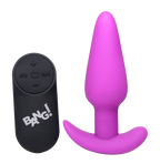 BANG Remote Control 21X Vibrating Silicone Butt Plug - Purple