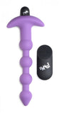 BANG Remote Control Vibrating Silicone Anal Beads - Purple