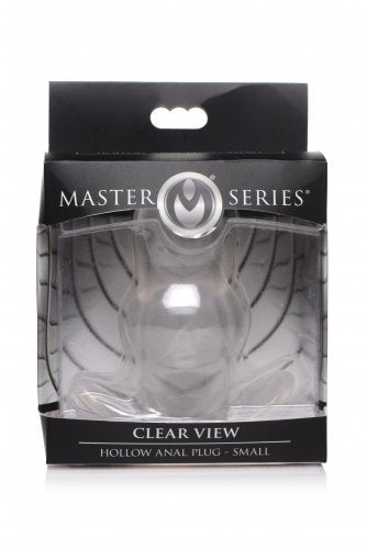 CLEAR VIEW HOLLOW ANAL PLUG - SMALL