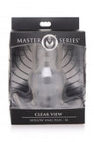 CLEAR VIEW HOLLOW ANAL PLUG - XLARGE